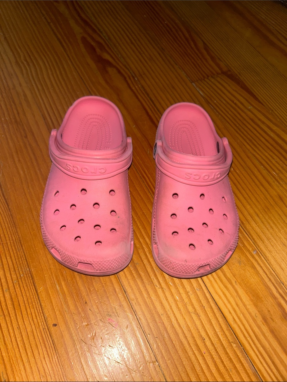 CROCS Kids Slip-On Clog in Bubblegum Pink